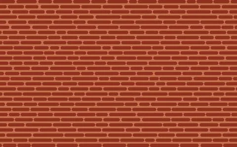 Texture of The Red Brick Wall Stock Illustration