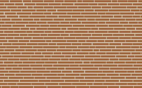 Texture of The Red Brick Wall Stock Illustration