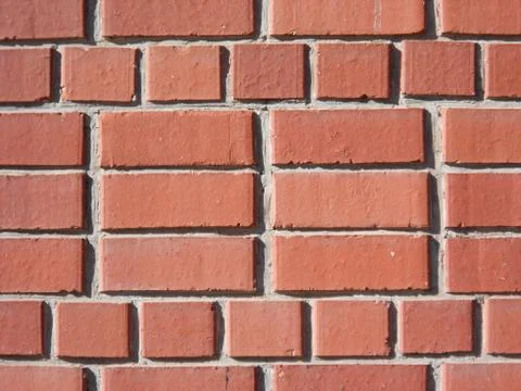 Texture of red brick wall Stock Photos