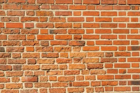 Texture of red brick wall, seamless texture Stock Photos