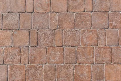 Texture of red bricks Foto stock