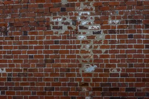 Texture of red brickwork Stock Photos