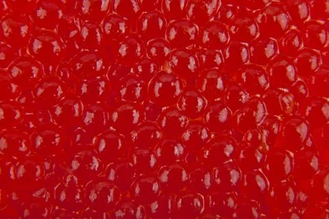 Texture of red caviar as background Stock Photos