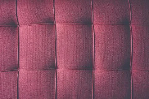 Texture of red cloth sofa. Stock Photos