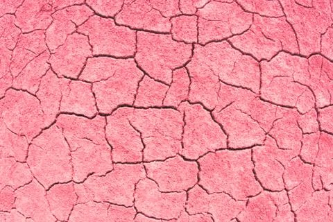Texture red cracked earth Foto stock