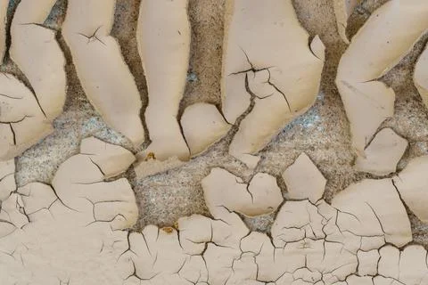 Texture of red dry soil for brackground Stock Photos