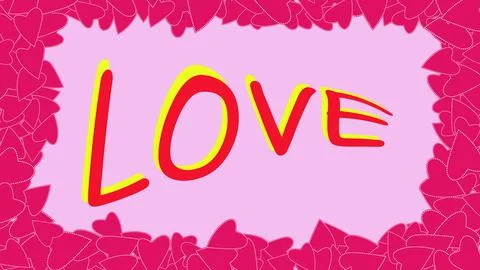 Texture red frame pattern of cheerful kind light pink bright bright beautiful Stock Illustration