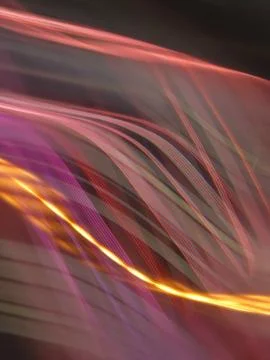 The texture of red layers, bright threads, gradual light trails, virtual netw Stockillustratie