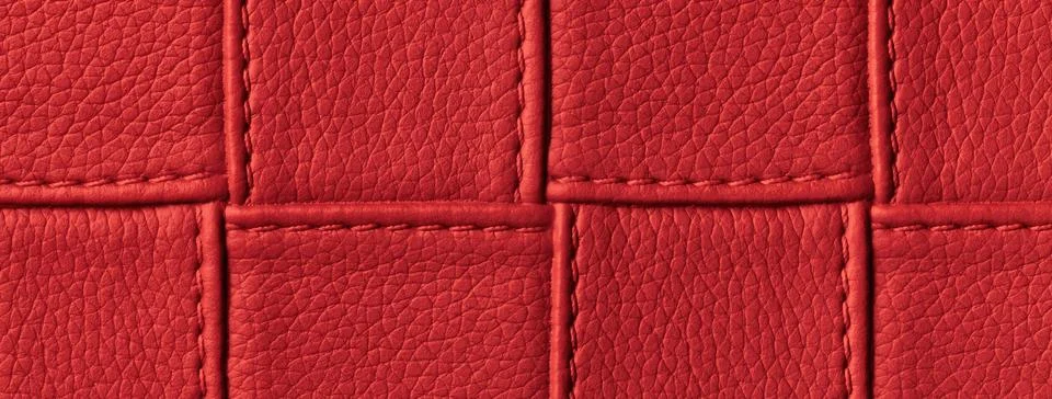 Texture of red leather background with square pattern. Abstract wine backdrop Stock Illustration