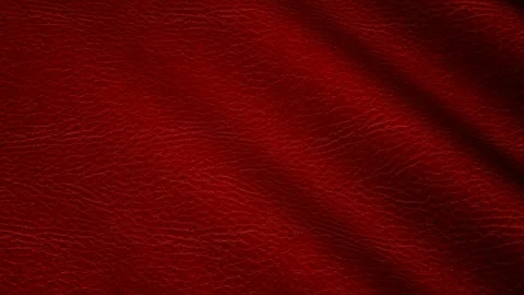 Texture of Red Leather, Waves, Background, Unique Design, Exclusive Stock Footage 302182200