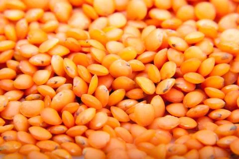 Texture of red lentils Stock Photos