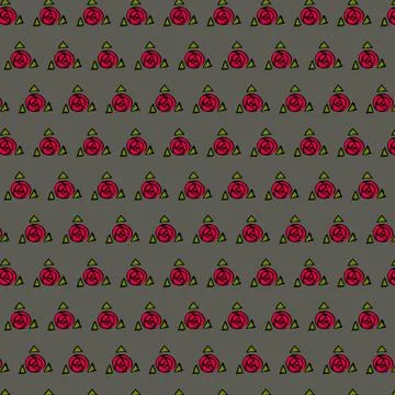 Texture with red roses Stock Illustration