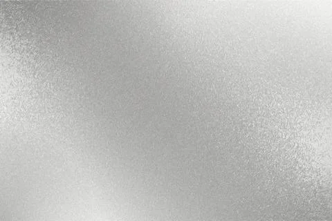 Texture of reflection on rough silver metal wall, abstract background Stock Photos