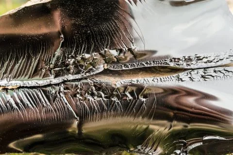 Texture of refractory bitumen for construction Stock Photos