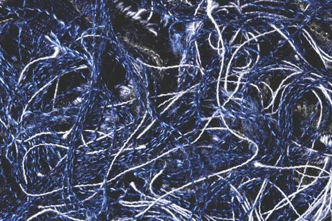 The texture of the ripped denim thread Stock Photos