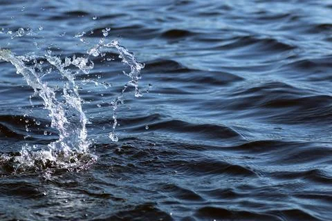 Texture ripples lake Stock Photos