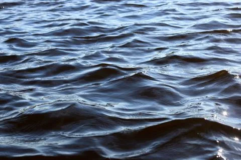 Texture ripples lake Stock Photos