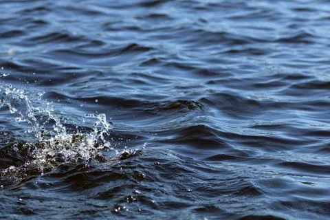 Texture ripples lake Stock Photos