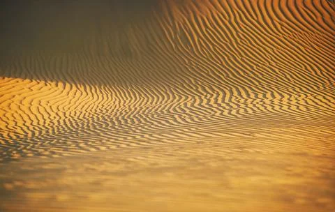 Texture of ripples in a sand dune Stock Photos