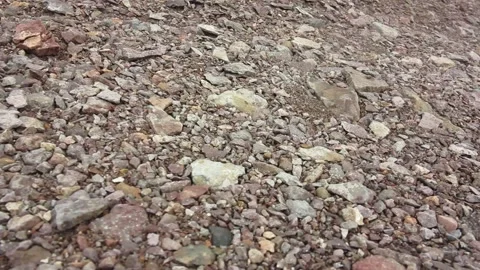 Texture of the road is covered by natural stone Stock Footage 87811539