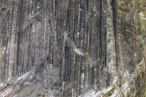 The texture of the rock in the mountains Stock Photos
