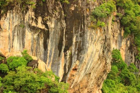The texture of the rock slope Stock Photos