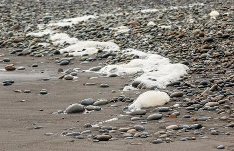 Texture of the Rocks at Ruby Beach in Olympic National Park, Beach in Washi.. 库存照片