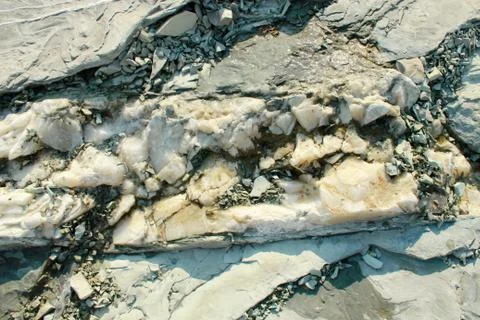 The texture of rocks sedimentary rocks Foto stock