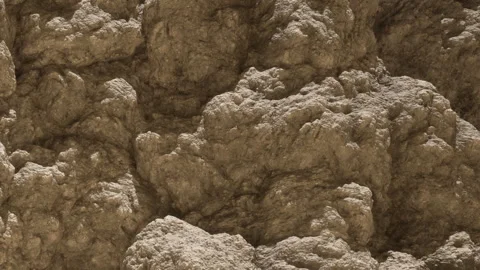 Texture of rocky surface with rough patterns in natural light Stock Footage 343929434