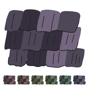 Texture roof tile vector cartoon graphic Stock Illustration
