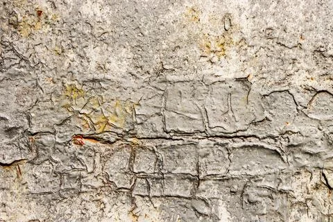 Texture of a rough metal surface with traces of peeling paint. Stock Photos