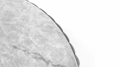 Texture of the round marble table top from the coffee table. Close-up Stock Footage 219554826