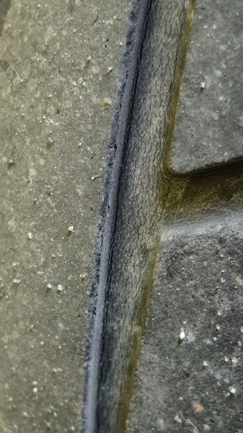 The texture of the rubber tires Stock Footage 321508702