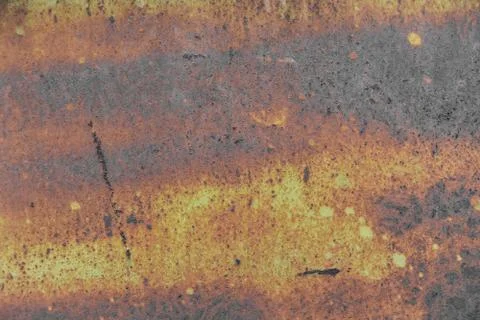 Texture rust on old wall. Metal background with rust stains. Stock Photos