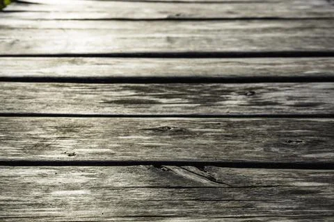 The Texture of Rustic Old Wood Boards with Sun Flare Stock Photos