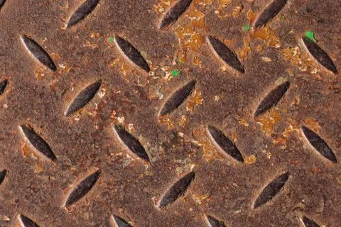 Texture of a rusty floor. Stock Photos