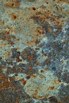 Texture of rusty iron, cracked paint on an old metallic surface, sheet of rus Stock Photos