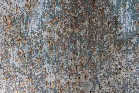 Texture of rusty metal sheet. Oxidized iron list Stock Photos