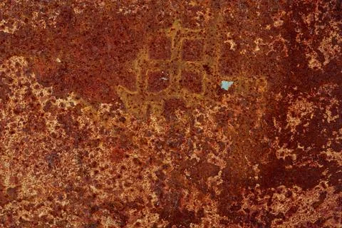 The texture of rusty metal. Surface covered with corrosion Stock Photos