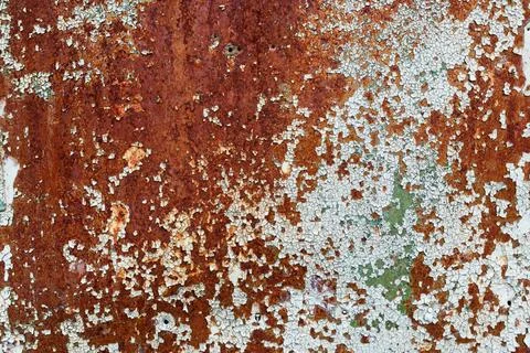 Texture of rusty metal Texture of rusty metal with cracked paint. Old peel... Stock Photos