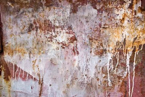 Texture of rusty painted metal Stock Photos