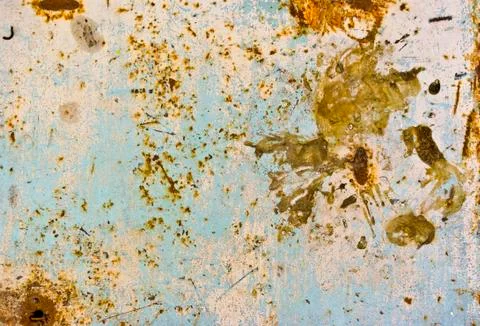 Texture of rusty painted metal Stock Photos
