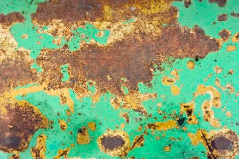 Texture of rusty painted metal Stock Photos