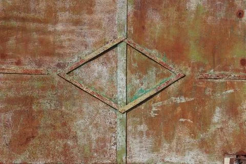 Texture of rusty scratched metal surface Stock Photos