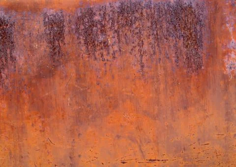 Texture of rusty sheet of interesting color Stock Photos