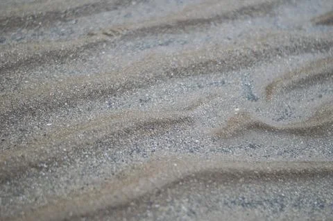 Texture of sand after tide close up Stock Photos