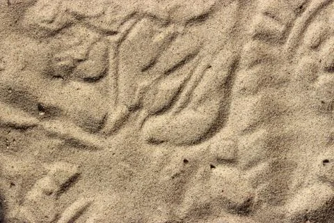 Texture of sand on the beach Stock Photos