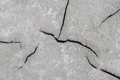The texture of the sand, crack. Stock Photos