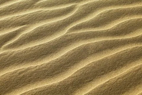Texture of sand rippled with the wind Stock Photos