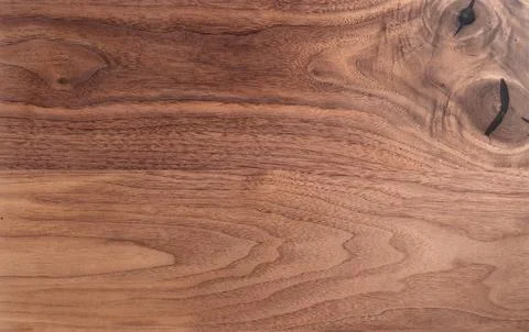 Texture of sanded raw black walnut wood without finish Foto stock